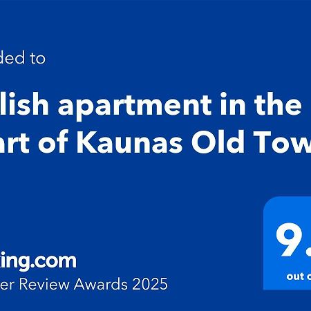 Stylish Apartment In The Heart Of Kaunas Old Town المظهر الخارجي الصورة